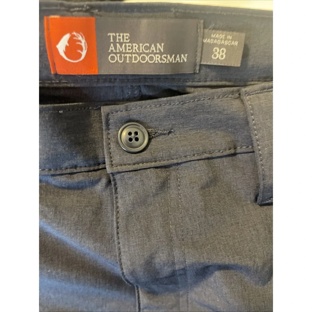 The‎ American Outdoorsman Shorts Mens Gray Cargo Hiking Short Adult Sz 38